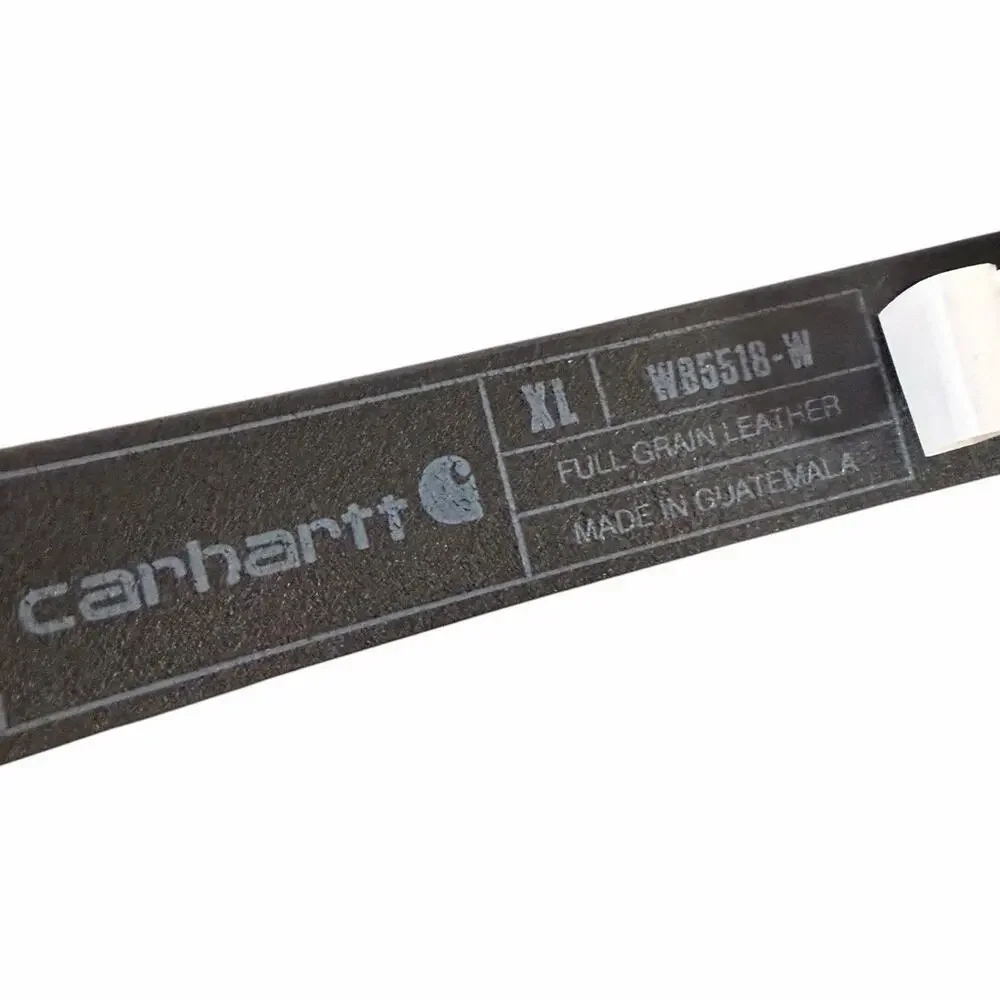 Carhartt Men’s Full Grain Leather Belt - Black, Size XL